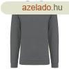 Uniszex kereknyak pulver, Kariban KA474, Storm Grey-XL