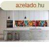 Wallplex PLUS+ falburkol hll konyhapanel Picasso 4 mret