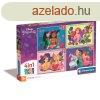 Disney Hercegnk Whimsical 4 az 1-ben puzzle Clementoni