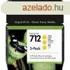 HP 3ED79A Patron 3Pack Yellow 29ml No.712 (Eredeti)