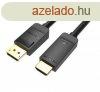 Vention Displayport 4K -> HDMI, (fekete), 5m, kbel