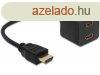 DeLock Adapter HDMI High Speed with Ethernet 1x male > 2x