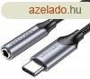 Vention USB-C/M -> 3.5mm/F , (flhallgat, alu,szrke), 1