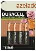 Tlthet elem, AA ceruza, 4x2500 mAh, DURACELL