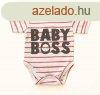 Rvid ujj dupla patentos " Baby Boss" felirat ba