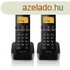 Philips D2602B/53 dect telefon fekete 550mah 2 kzibeszl