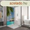 Wallplex frdszobai dekorpanel Bora Bora, 90x200 cm mretbe