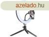 Tracer LED Ring Lamp with Mini Tripod Black