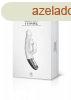 TITANZ 7" SILICONE RECHARGEABLE VIBRATOR IN IVORY WHITE