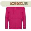 Just Hoods cipzros kapucnis frfi pulver AWJH050, Hot Pink