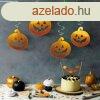 Halloween-i dekorci szett - 12 db tk, szellem - csillog 