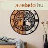 Wooden Clock - 64 Dekoratv fa falira 56x56 Di-Fekete N