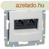 Legrand 770073 Valena Cat.6A STP fehr 2xRJ45 dupla informat