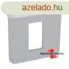 Legrand Program Mosaic keret 1x1 modulos, 80x80 mm, alumniu