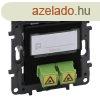 Legrand Nilo Step SC/APC optikai aljzat, fekete, Legrand 86