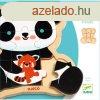 Djeco Fa puzzle - Panda, 9 db-os - Puzzlo Panda