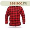 DEDRA Flanel ing piros, mret XL, 100% pamut