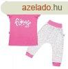 2-rszes pamut egyttes New Baby Happy Flower stt rzsasz