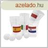 Ivjtk Beer Pong Set 24 pohr, 6 labdval s zszlmatric