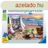 Puzzle 500 db - Tengerparti pihens