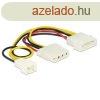 Delock Molex Power 4pin -> Power 3pin Molex Power 4pin F/