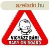 Vigyzz Rm! Baby On Board matrica 105x95mm