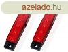 25187 6LED-es szlessgjelz - piros - E-jel -12-24V