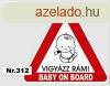 Gyerek az autban baby on board 312matrica dekor