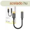 Baseus L54 USB-C audioadapter 3,5 mm-es mini jack (fekete)