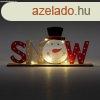 LED-es karcsonyi polcdsz - hemberes - 24 x 4 x 11 cm