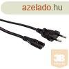 KAB Roline Hlzati tpkbel Europlug C7 - fekete - 5m