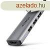 AXAGON HMC-H3A USB-C 5Gbps Starter 4in1 hub Silver