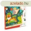 Fa puzzle - Dzsungel puzzle, 12+3 db-os - Puzzlo Jungle