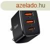 Baseus Compact gyorstlt 2xUSB USB-C PD 3A 30 W, fekete