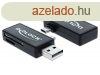 DeLock Micro USB OTG + USB A male Card Reader Black