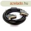 OEM DVI-D M/M video jelkbel 3m dual link fekete