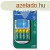 Elemtlt, AA ceruza/AAA mikro, 4x2600 mAh AA, LCD kijelz, 