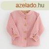 Baba muszlin ing New Baby Soft dress rzsaszn