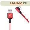 Daewoo microUSB kbel, 2 mter, piros