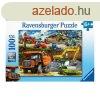 Ravensburger Puzzle 100 db - Jrmvek az ptkezsen