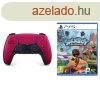 PlayStation DualSense Wireless Controller, cosmic red + Sack