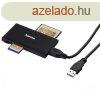 Hama USB 3.0 SUPERSPEED SLIM MULTI krtyaOLVAS, FEKETE (181