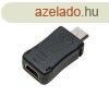 Logilink miniUSB Female to microUSB Male adapter Black