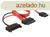 DeLock Cable Slim SATA female > SATA 7 pin + SATA 15 pin 