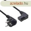 Akyga AK-PC-12A Power Cable Angle CCA CEE 7/7 / IEC C13 3m