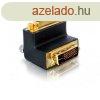 Delock DVI 29 M/F adapter 90 fekete