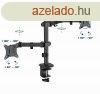 Gembird MA-D2-03 Adjustable desk mounted double monitor arm 