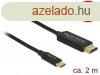 DeLock USB cable Type-C to HDMI (DP Alt Mode) 4K 60Hz 2m coa