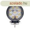 Kerek 9 LED-es Munkalmpa, 27W, 10-30V