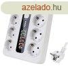 3000W eloszt 5 USB porttal s 1 C csatlakozval ? 10A, feh